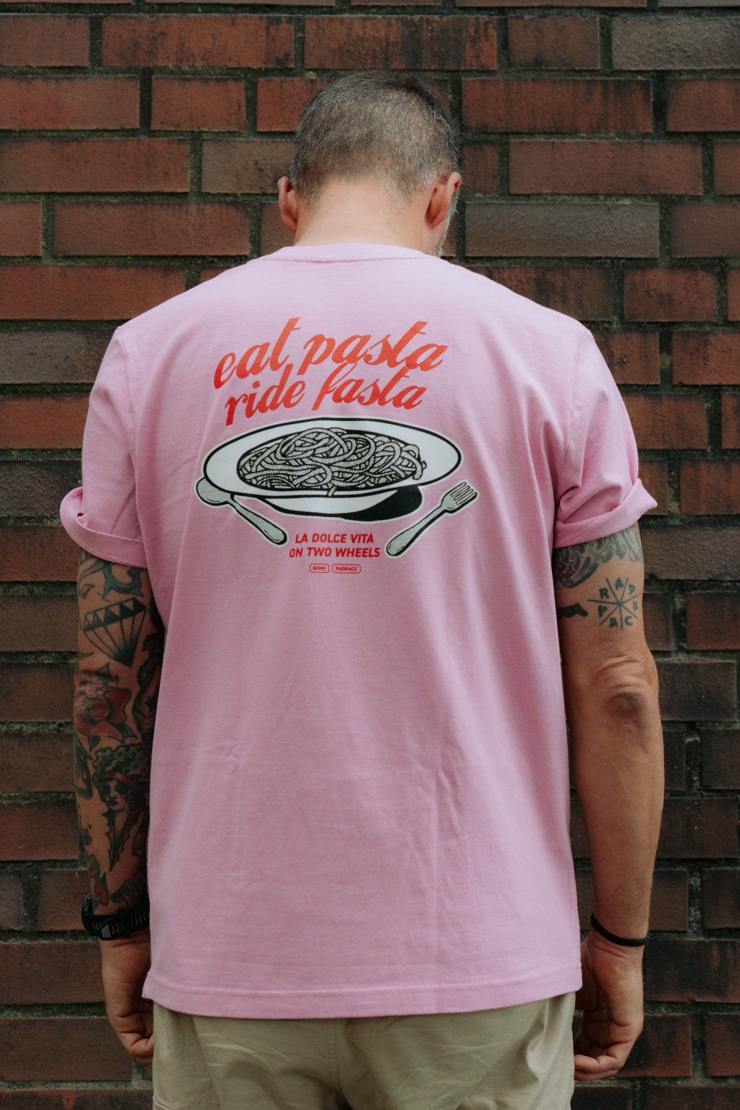 BONK x RAD RACE Eat Pasta T-Shirt // Giro d' Italia Special Edition