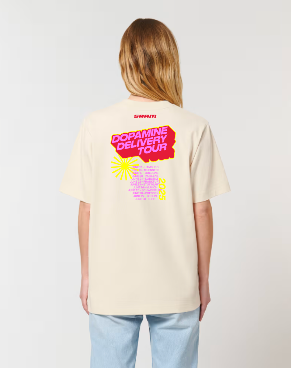 PRE ORDER RAD RACE x SRAM // Dopamine Delivery Tour T-Shirt Oversized