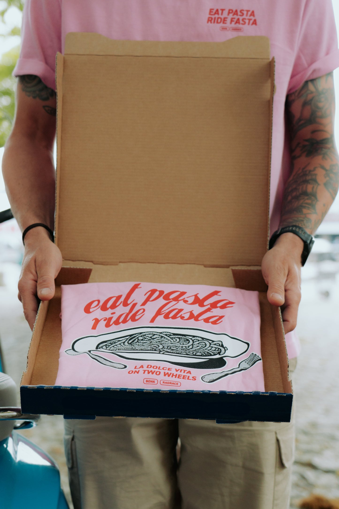 BONK x RAD RACE Eat Pasta T-Shirt // Giro d' Italia Special Edition
