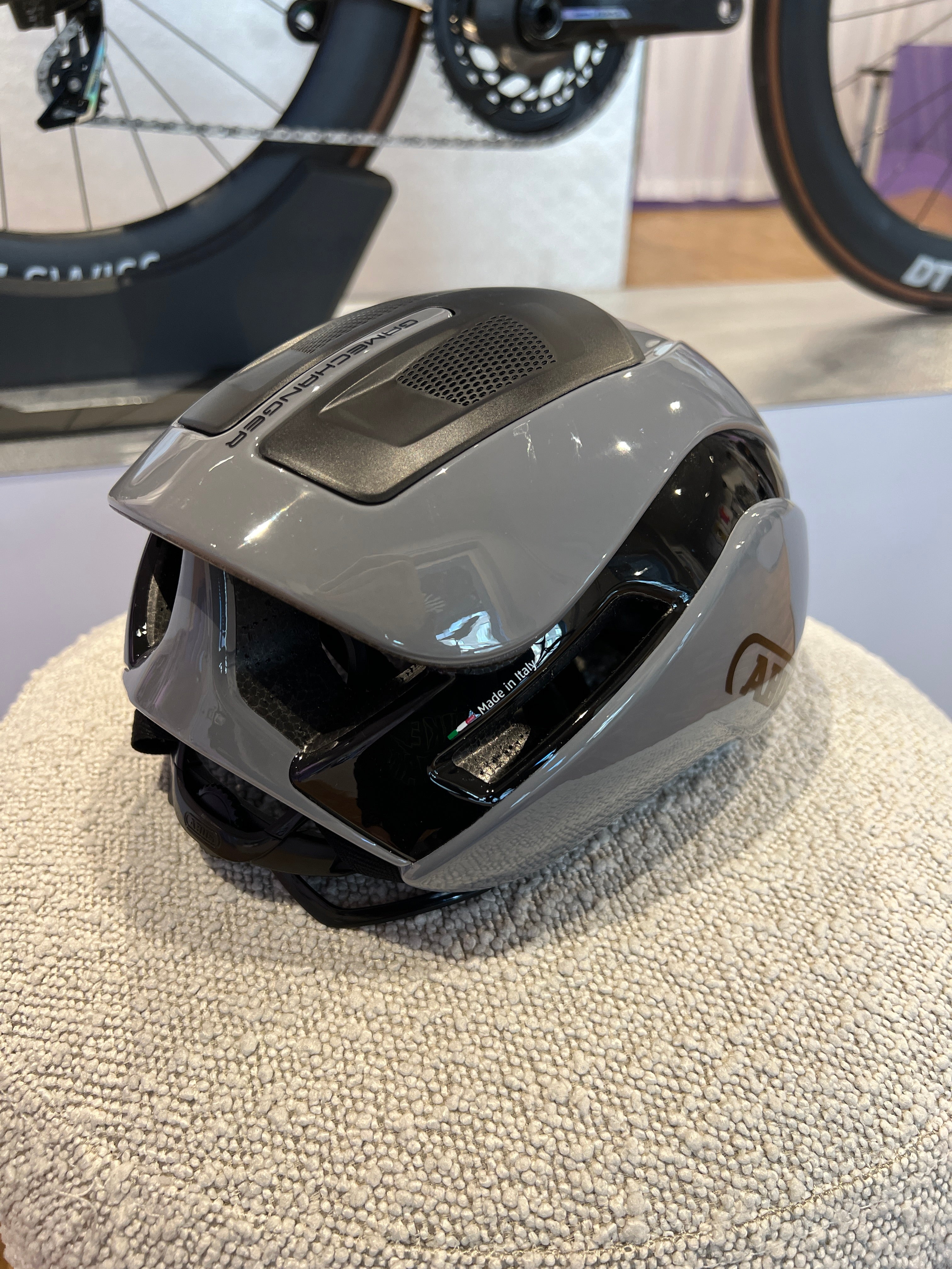 fahrradhelm s/m ABUS Gamechanger 2.0 Race Grey S-M – Garage Sale