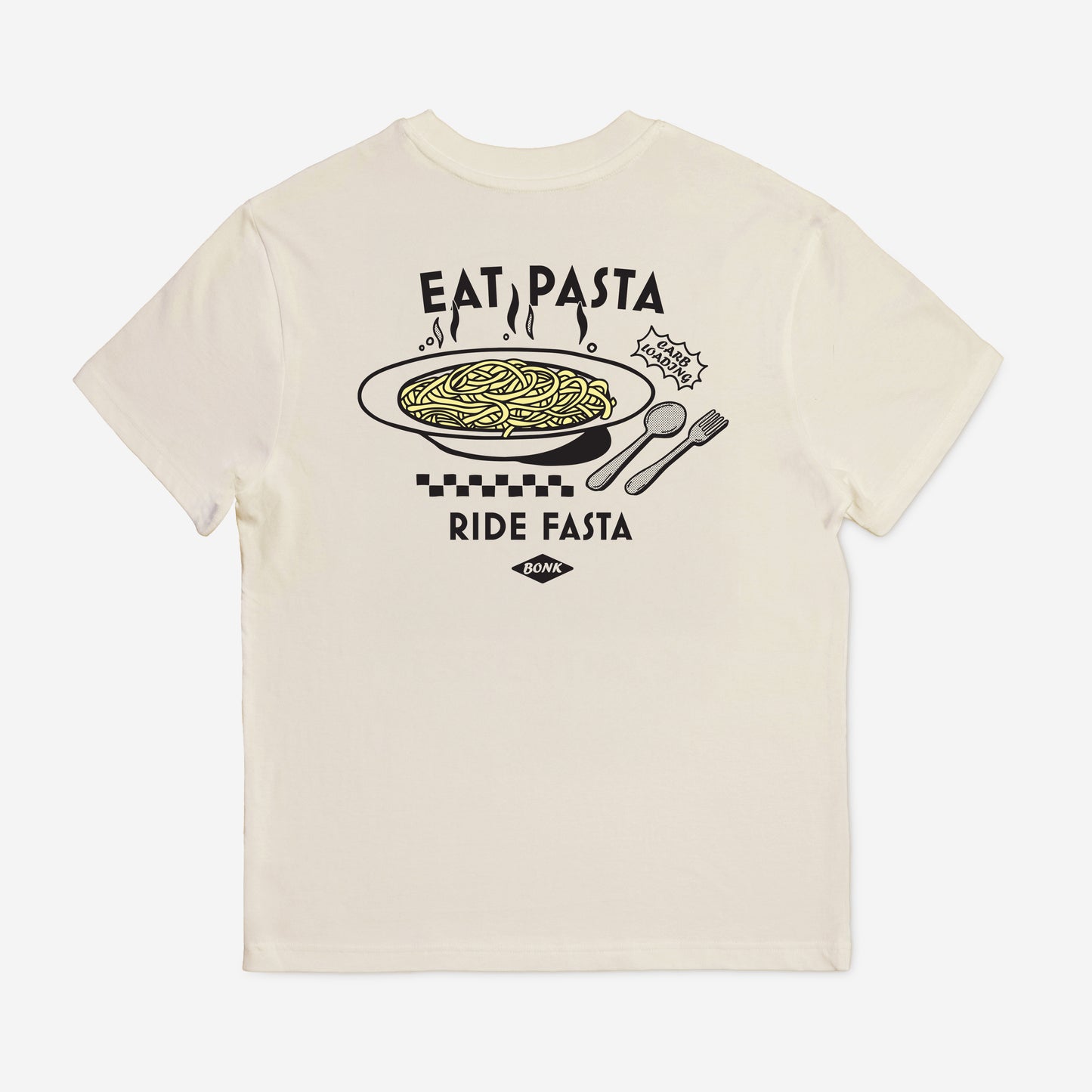 Bonk Eat Pasta T-Shirt Natural Raw