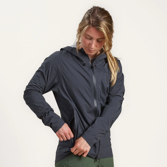 Velocio Womens TRAIL Access Hardshell Jacket / XS / Charcoal